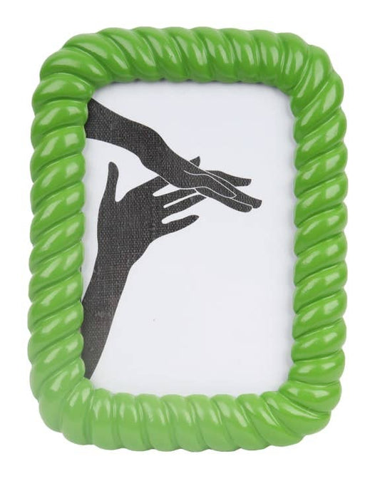 Green Twist-Layered Photo Frame