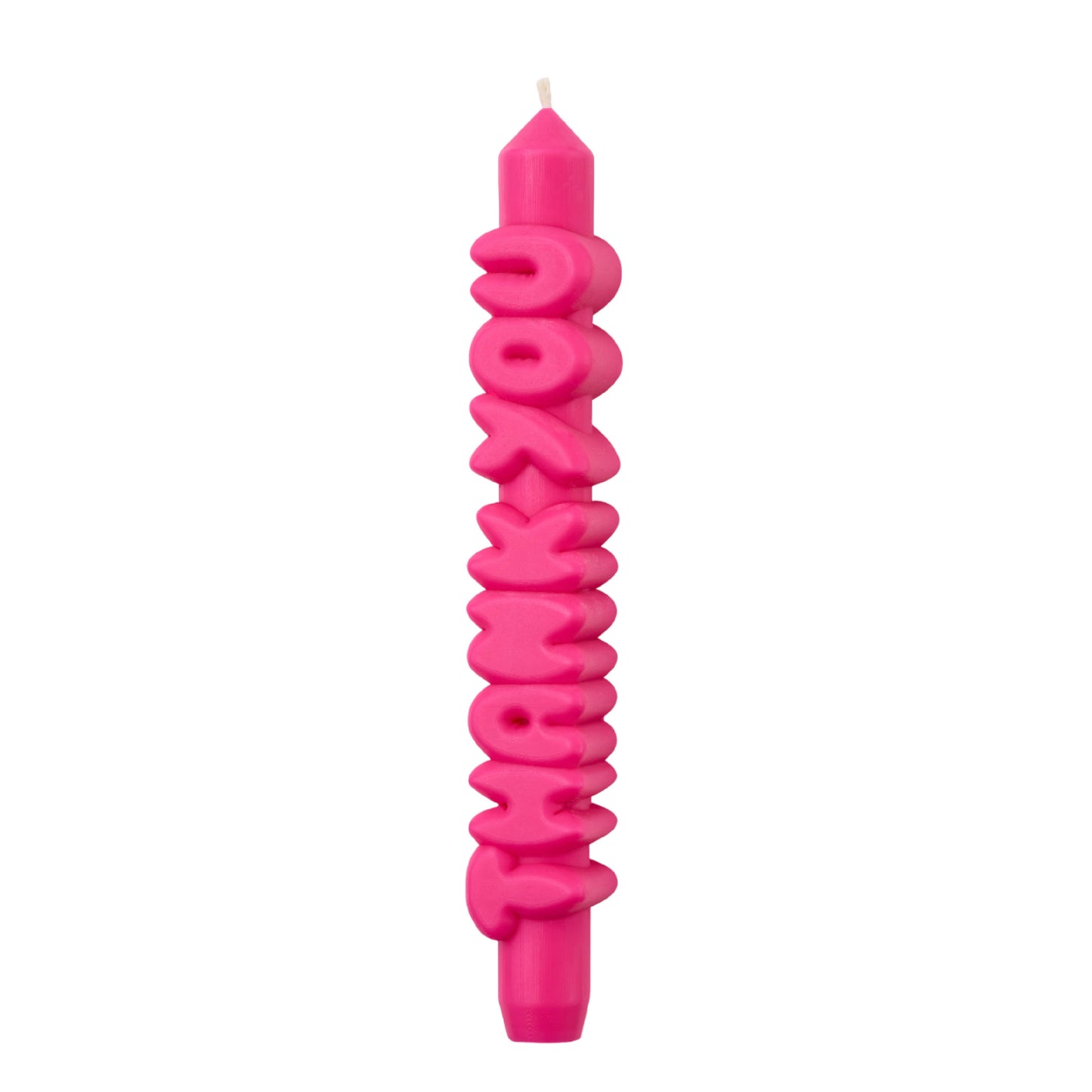 CandleHand Taper candle - THANK YOU - Pink
