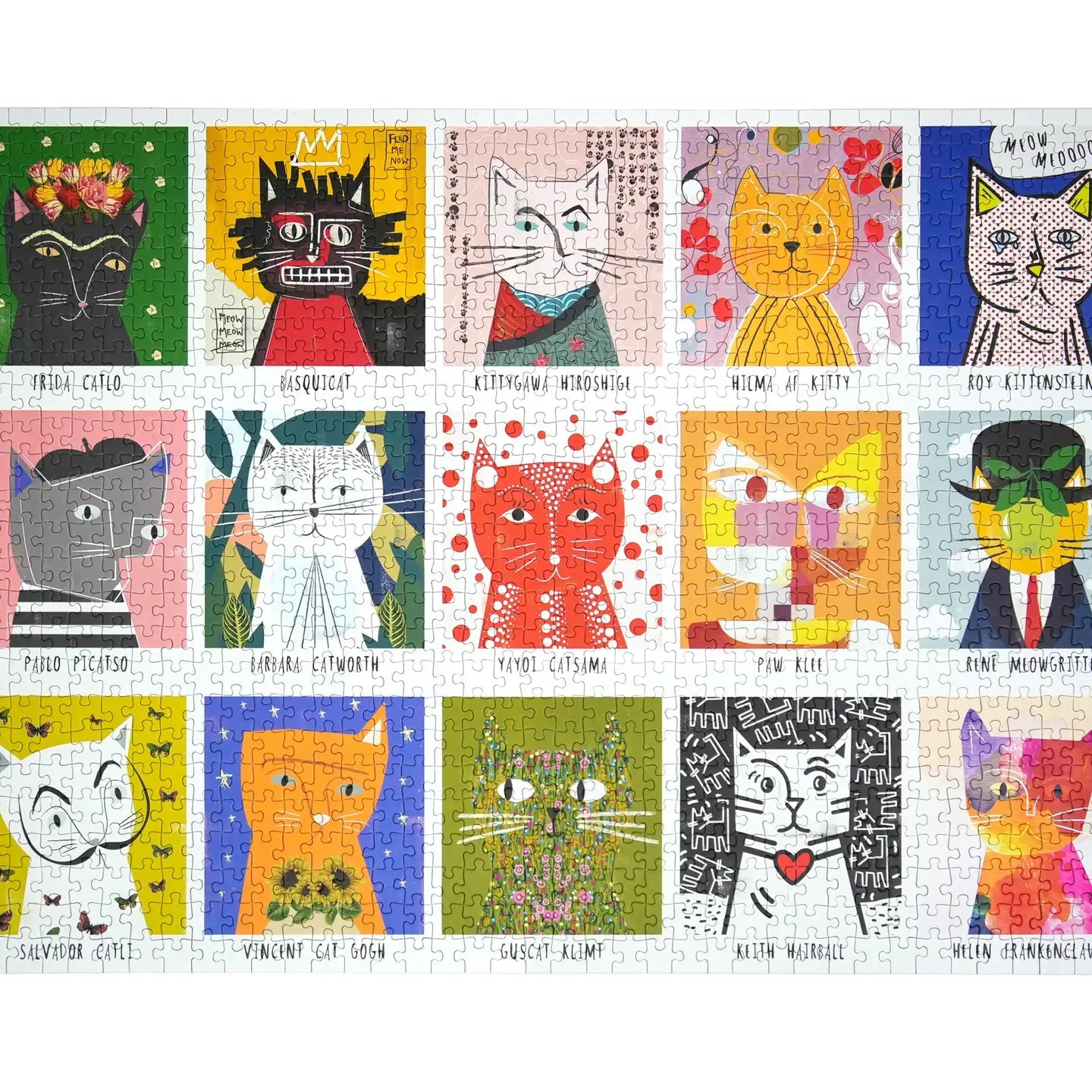 Art Cats By Nia Gould - 1,000 Piece Premium Puzzle