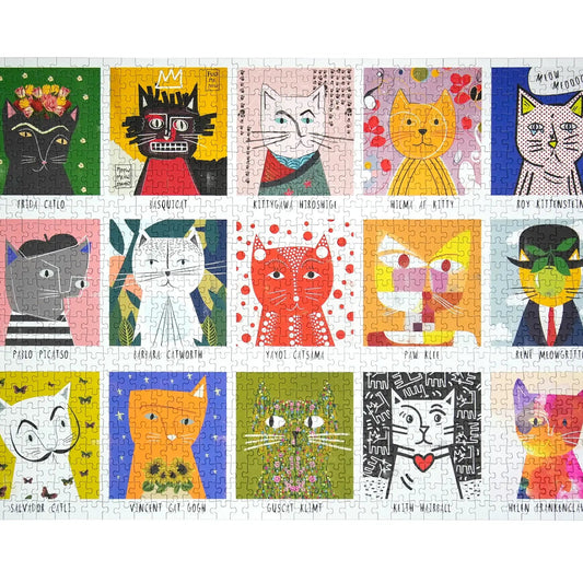 Art Cats By Nia Gould - 1,000 Piece Premium Puzzle