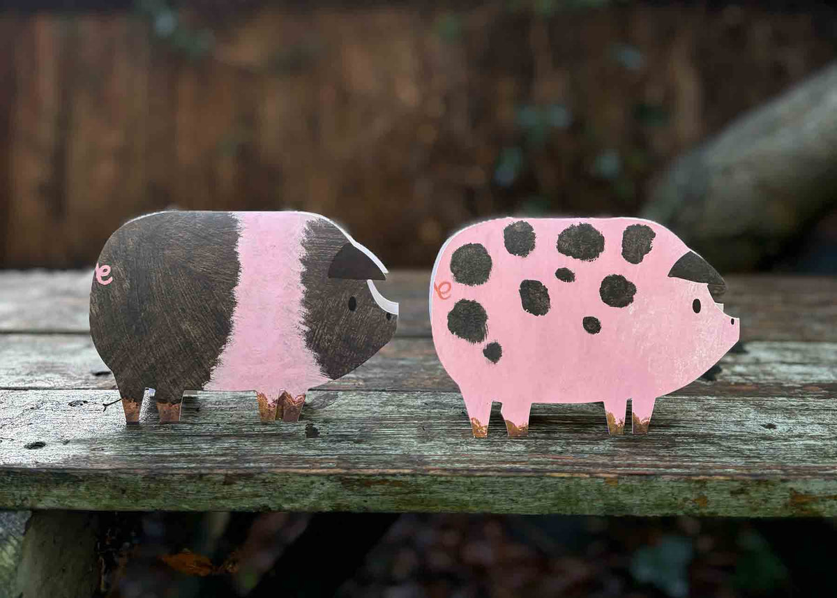 Spotty Pig Birthday Card | Foodie Gift | Farm Animal Card