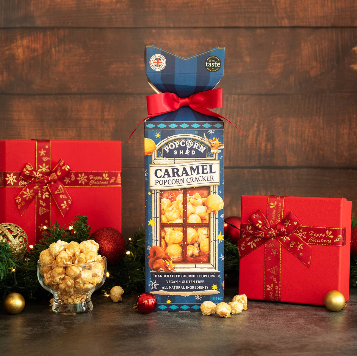 Gourmet Caramel Popcorn Cracker