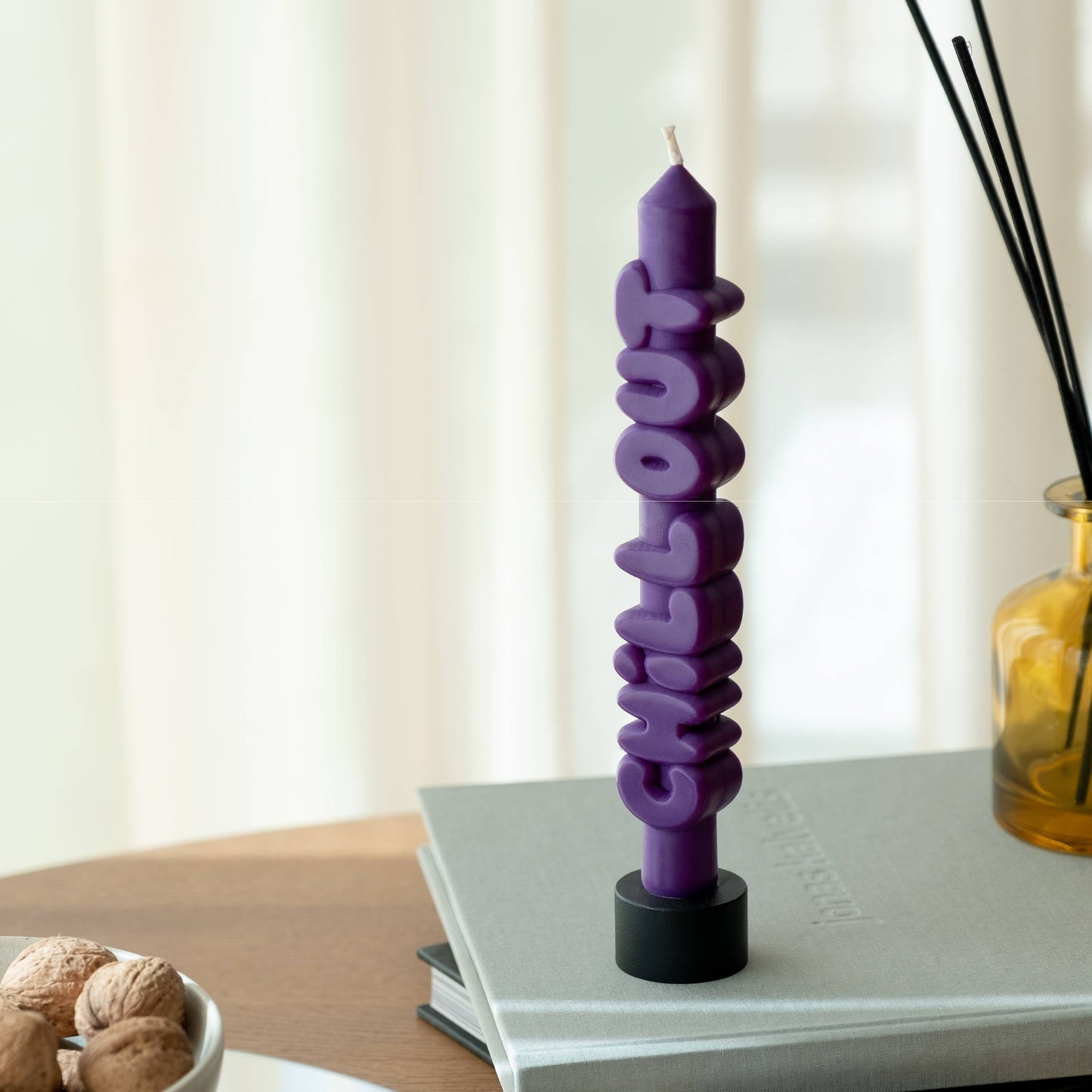 CandleHand Taper candle - CHILL OUT - Indigo
