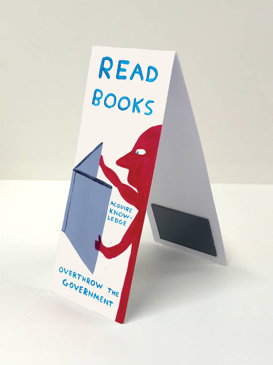 Funny Gift - David Shrigley Magnetic Bookmark - Read Books