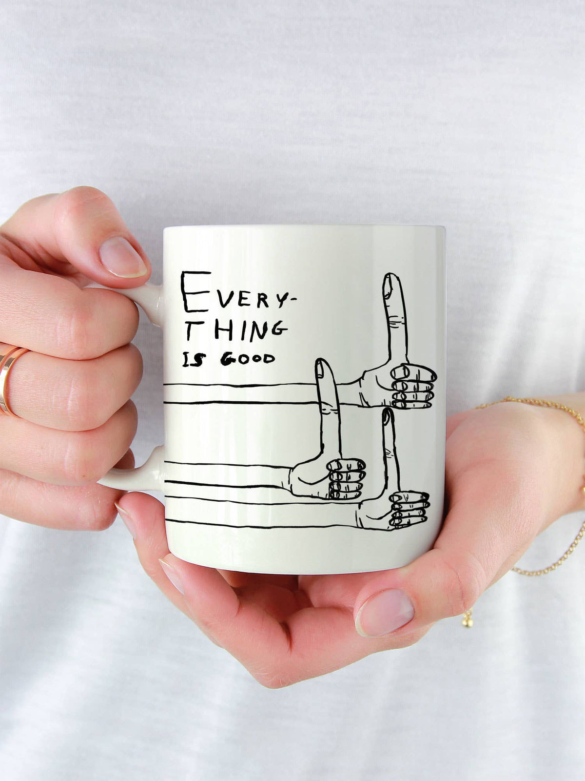Funny Gift David Shrigley Mug - Everything Is Good