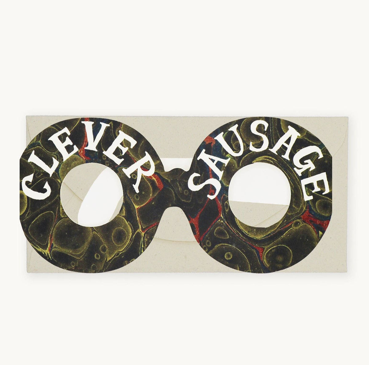 Clever Sausage Glasses Card