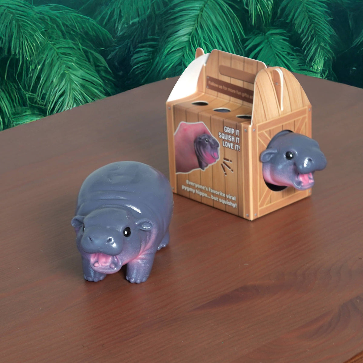 Squishmy Hippo | Cute Stress Relief Toy | Secret Santa Gift
