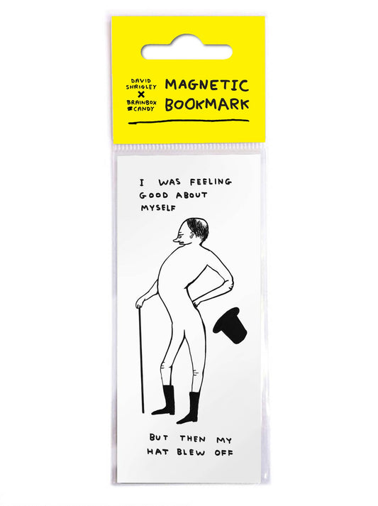 Funny Gift - Feeling Good Bookmark by David Shrigley