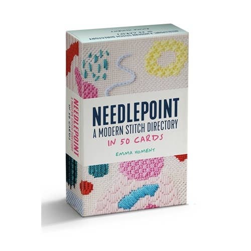 Needlepoint: A modern stitch directory in 50 cards