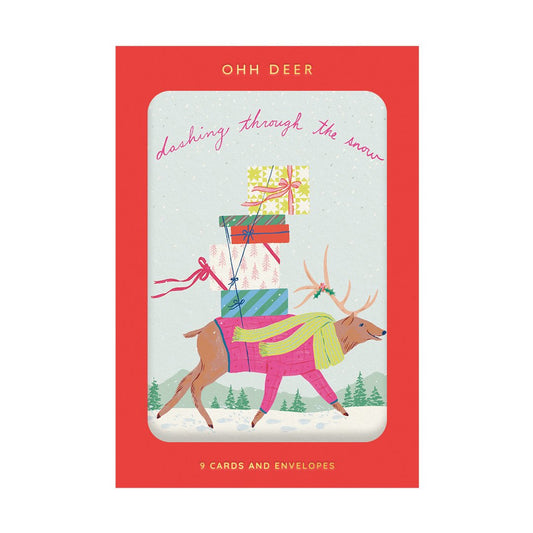 Christmas Critters Pack of 9 Greeting Cards (11566)