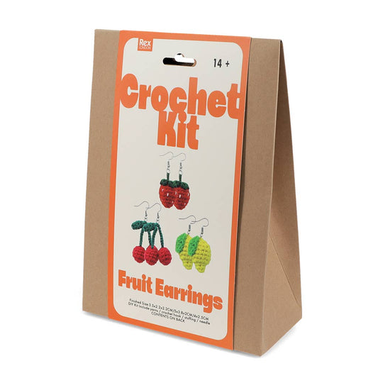 Crochet earrings kit - Fruits