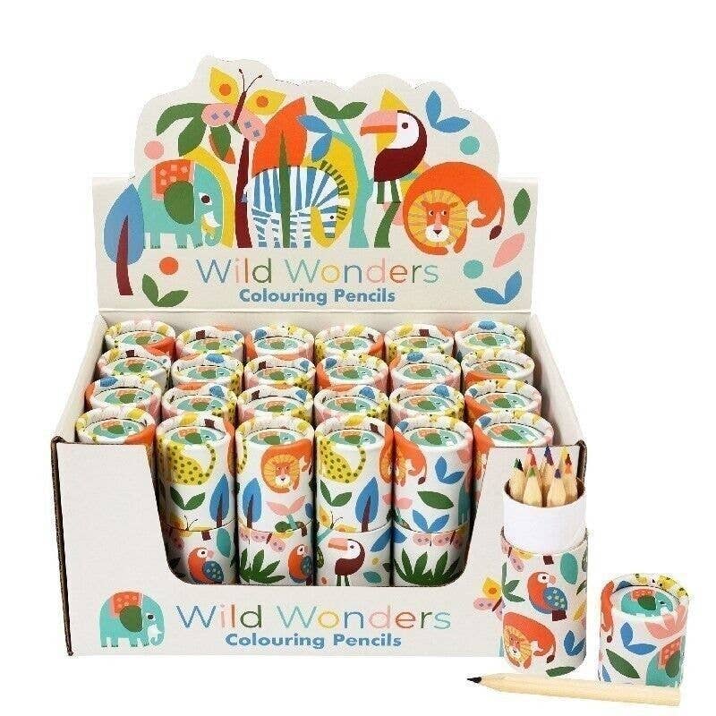 Tube of Colouring Pencils - Wild Wonders