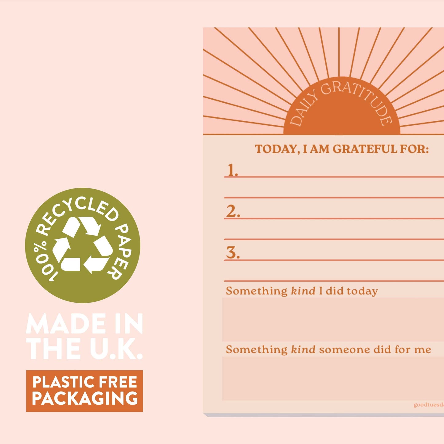 Daily Gratitude Pad | Sun Ray | A6