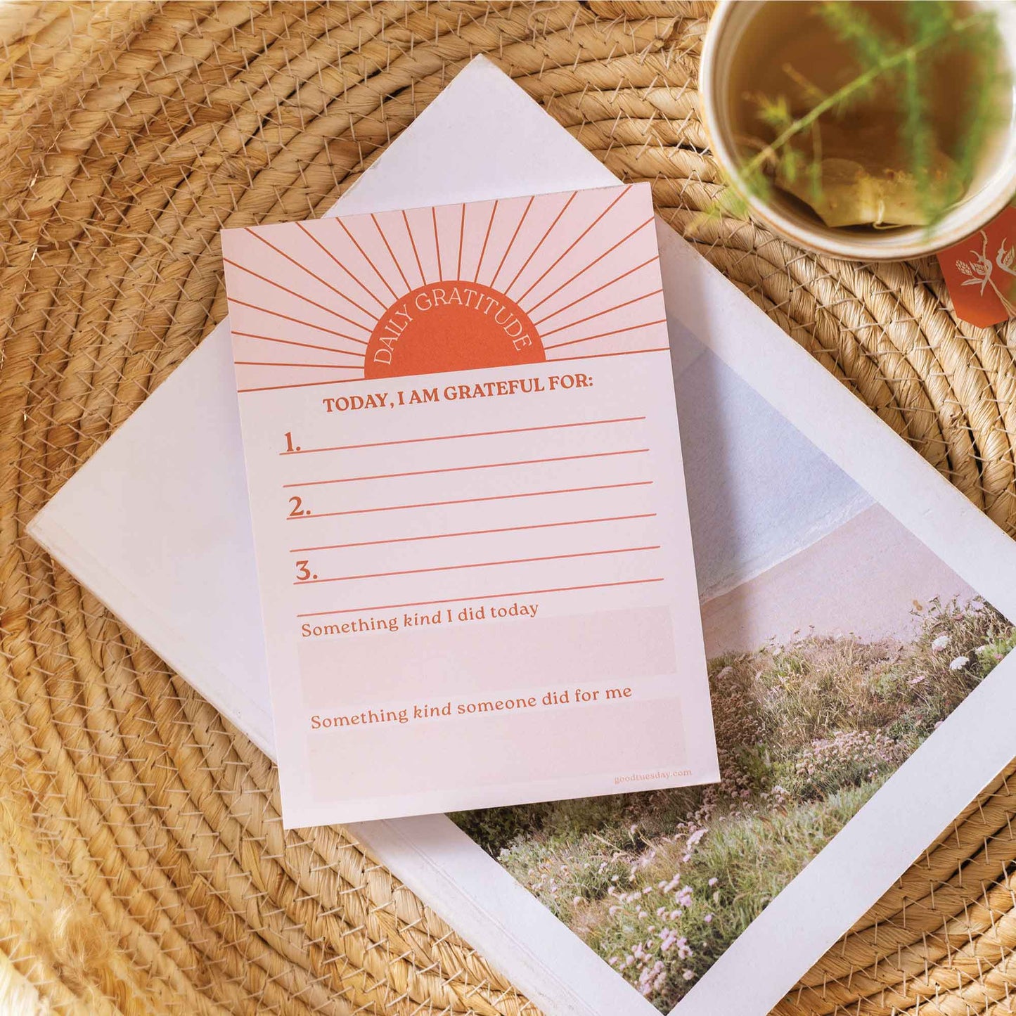 Daily Gratitude Pad | Sun Ray | A6