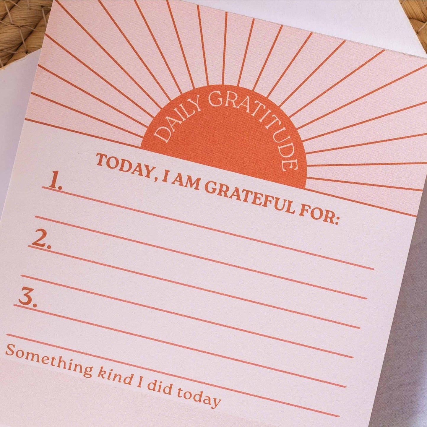 Daily Gratitude Pad | Sun Ray | A6