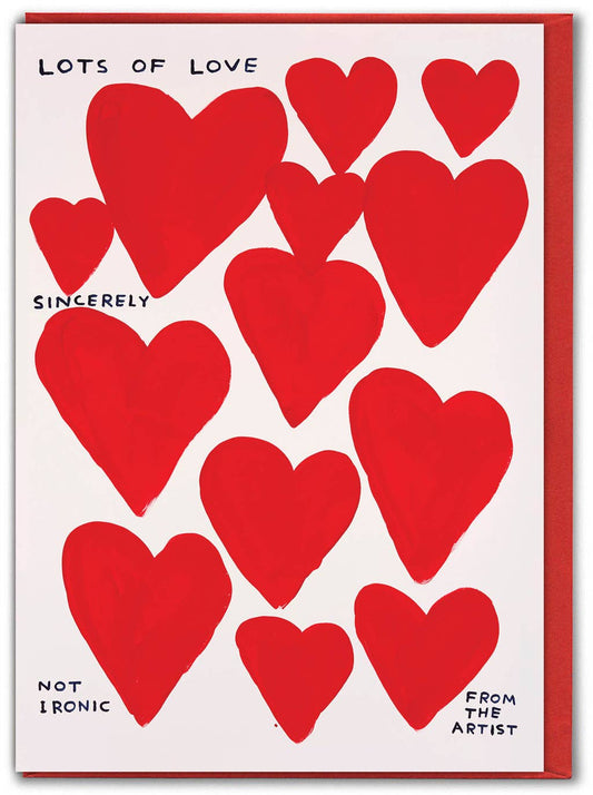 David Shrigley Funny Valentine's Card - Lots Of Love