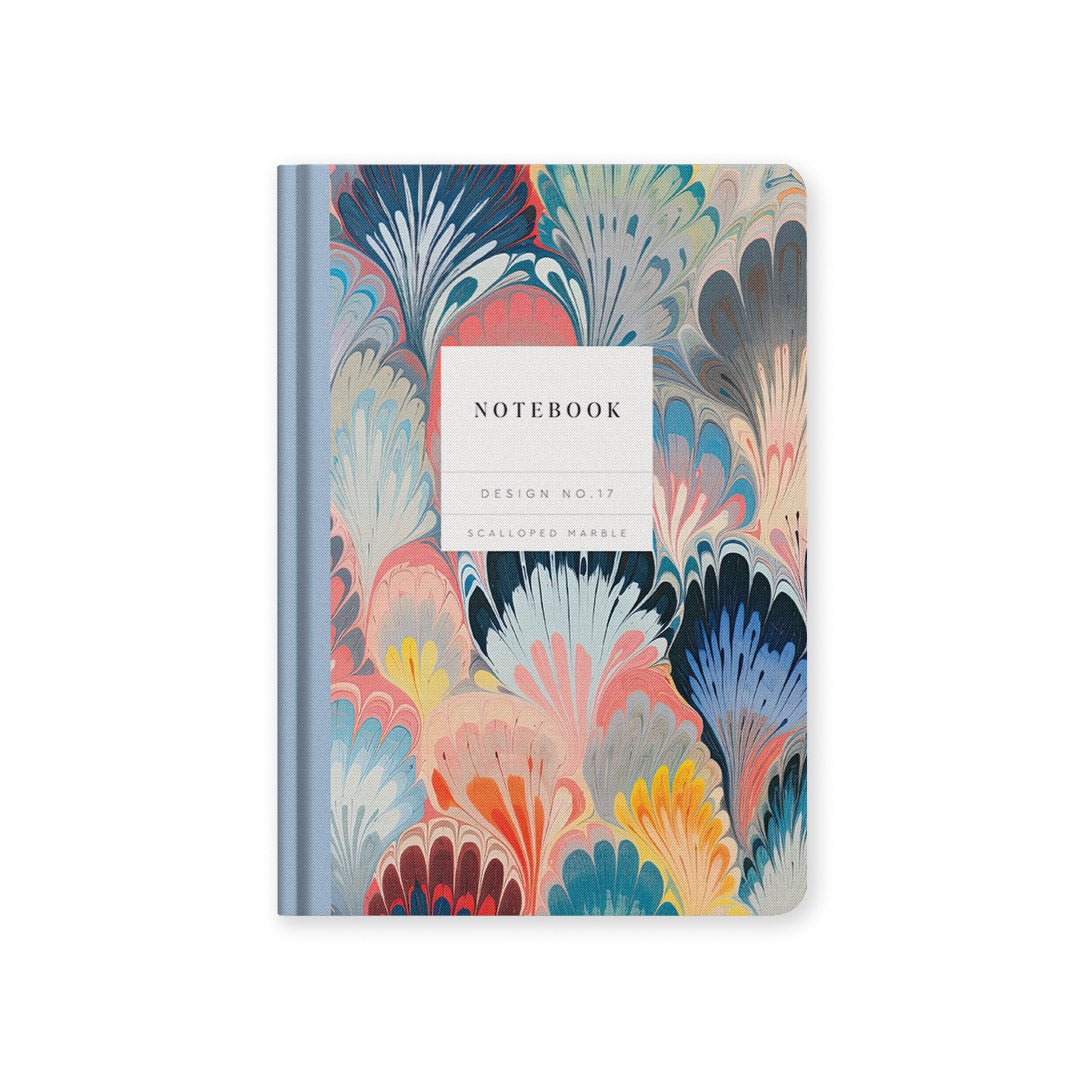 Design No.17 Scalloped Marble Kaleido Hardback Notebook (A5)(10589 ...