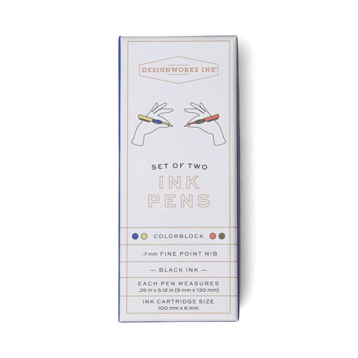 Designworks Ink Colour Block Pens - Cobalt & Green (Set 2)
