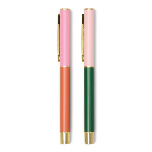 Designworks Ink Colour Block Pens - Red Orange&Green (Set 2)
