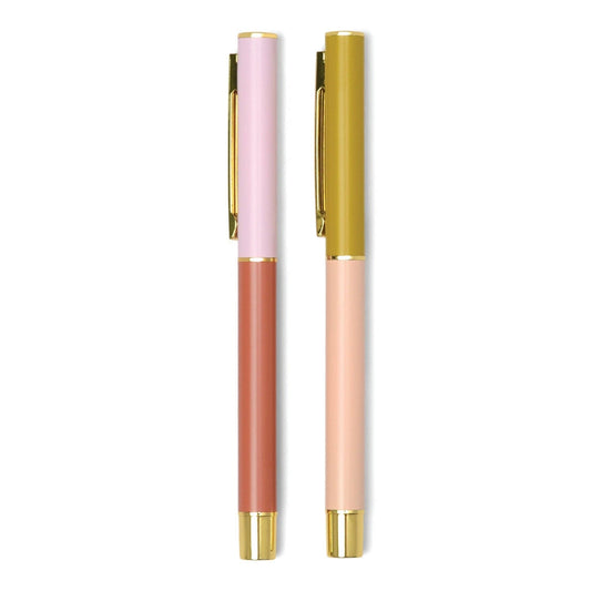 Designworks Ink Colour Block Pens - Rosewood & Blush (Set 2)