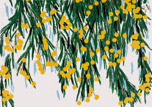 Donald Sultan - Yellow Mimosa