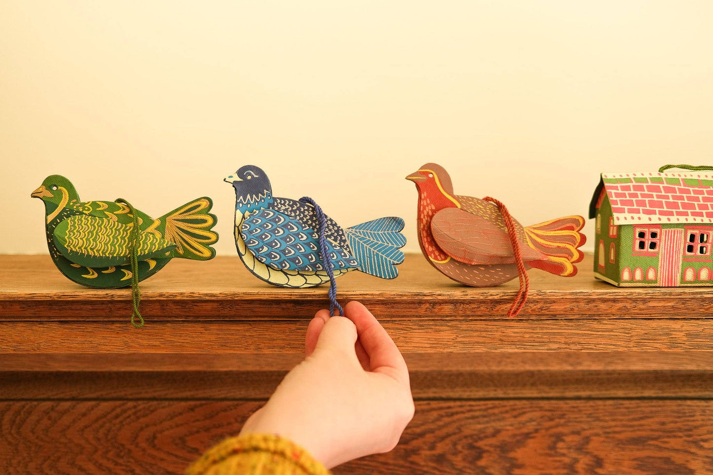 Dove Screen-Printed Board Decoration
