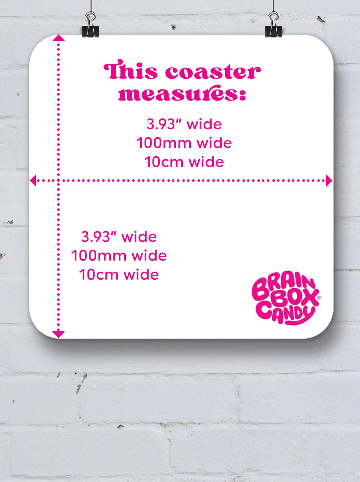 Funny Gift David Shrigley Coaster - Too Much Tea