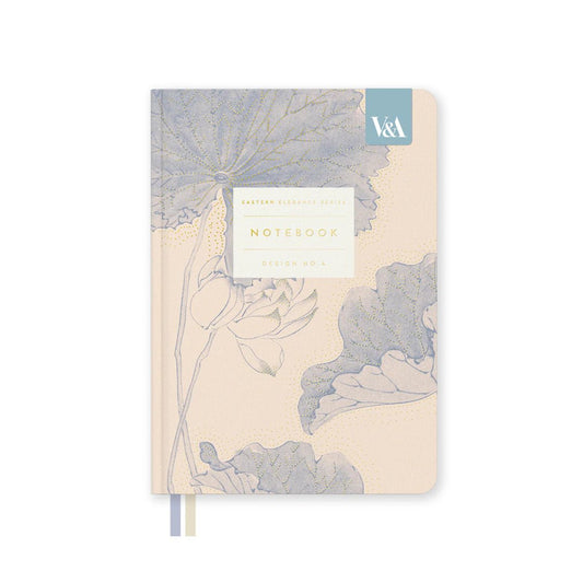 Eastern Elegance Water Lillies Fabric Hardback Notebook