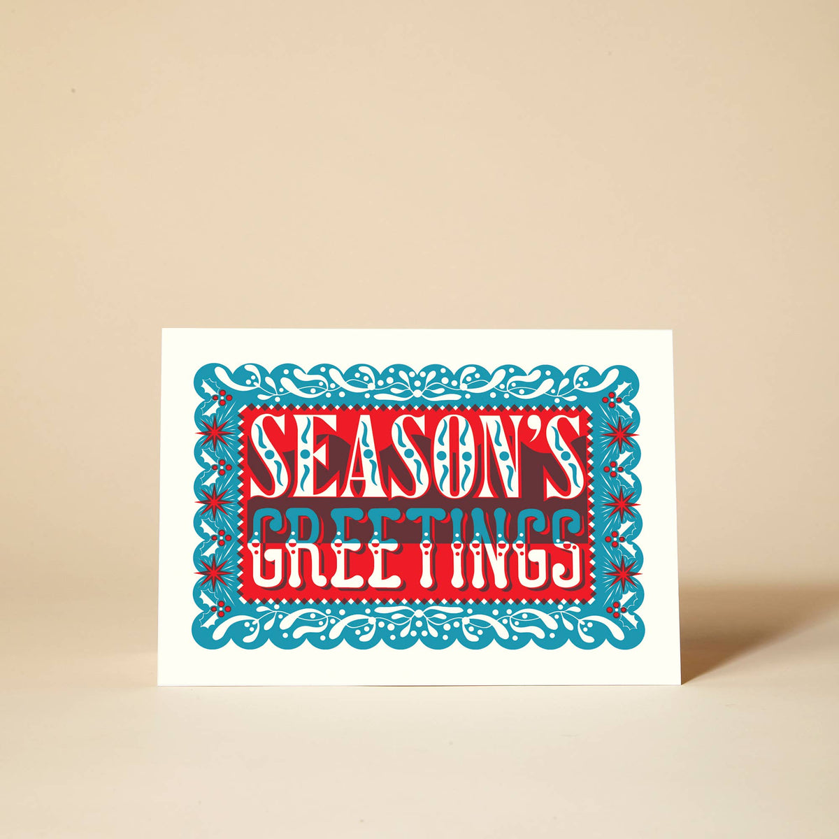 'Season's Greetings' Pack Christmas Cards (10 Cards)