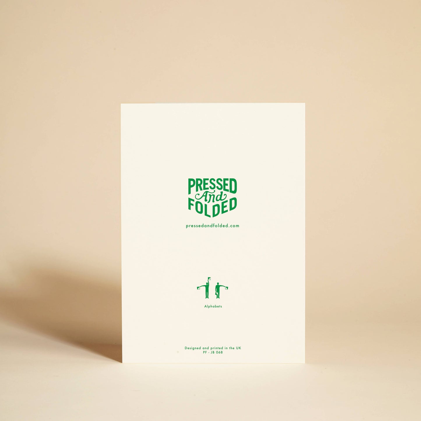 Alphabets Greeting Card