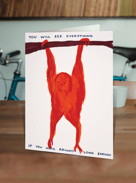 Funny Greetings Card By David Shrigley - You See Everything