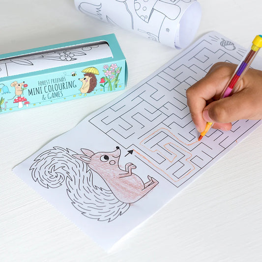 Mini colouring and games - Forest Friends