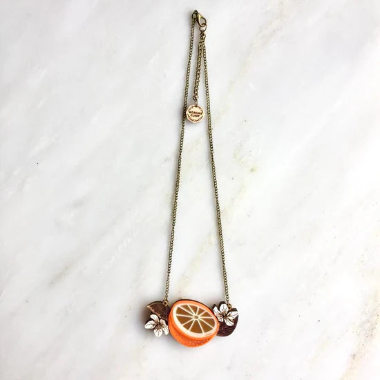St Clements orange necklace