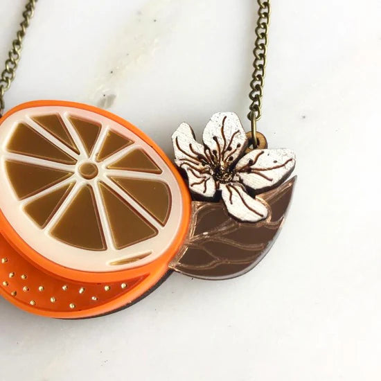 St Clements orange necklace