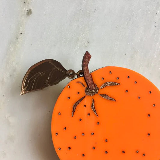 St Clements Orange brooch