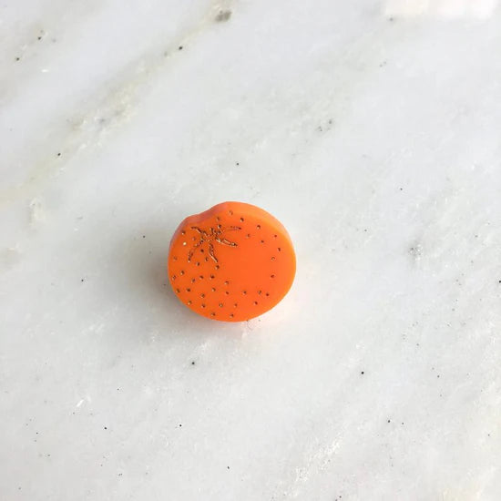 St Clements oranges pin badge