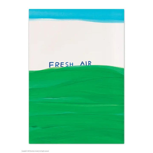 Funny A6 Art Postcard By David Shrigley - Fresh Air