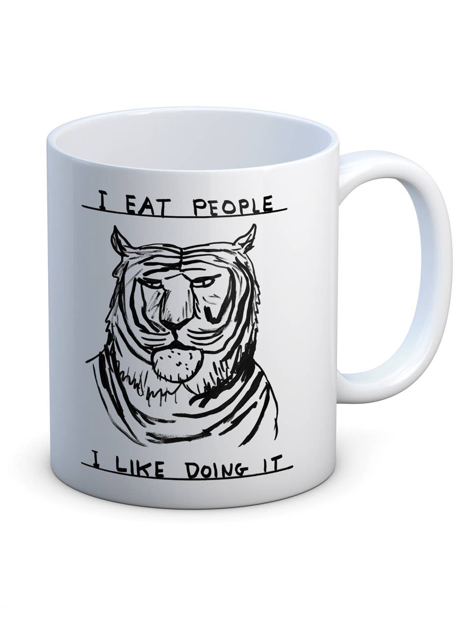 Funny Gift David Shrigley Mug - I Eat People