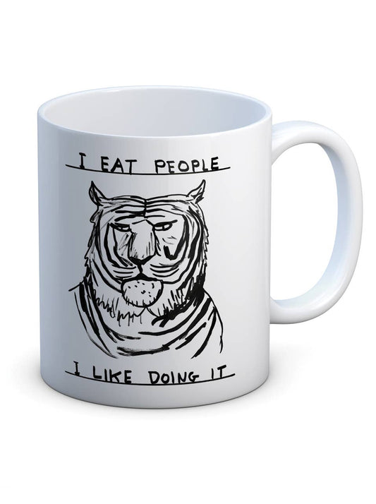 Funny Gift David Shrigley Mug - I Eat People