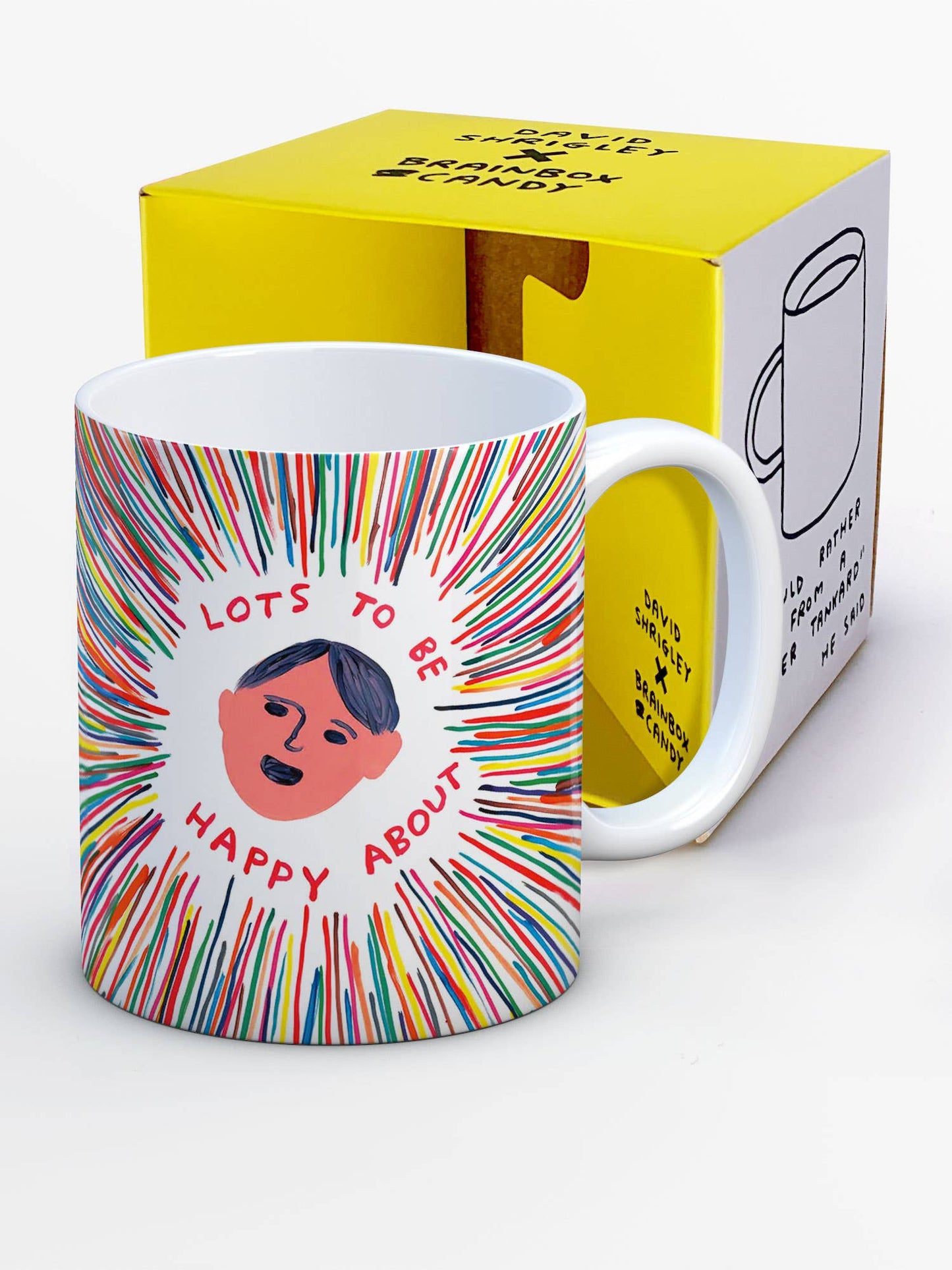 Funny Gift David Shrigley Mug - Lot's To Be Happy About