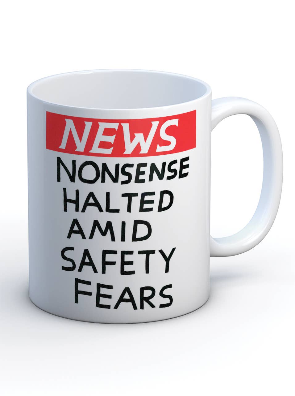 Funny Gift David Shrigley Mug - Nonsense Halted