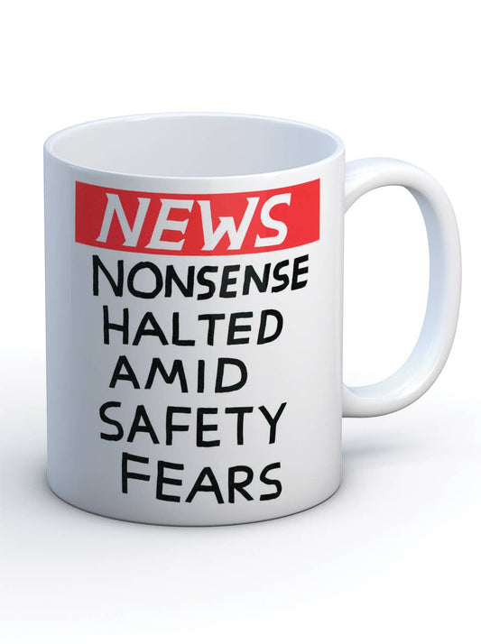 Funny Gift David Shrigley Mug - Nonsense Halted