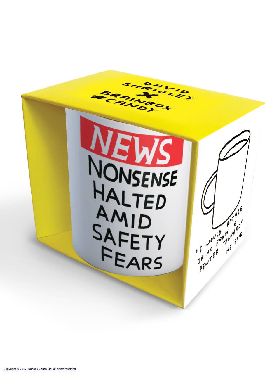 Funny Gift David Shrigley Mug - Nonsense Halted