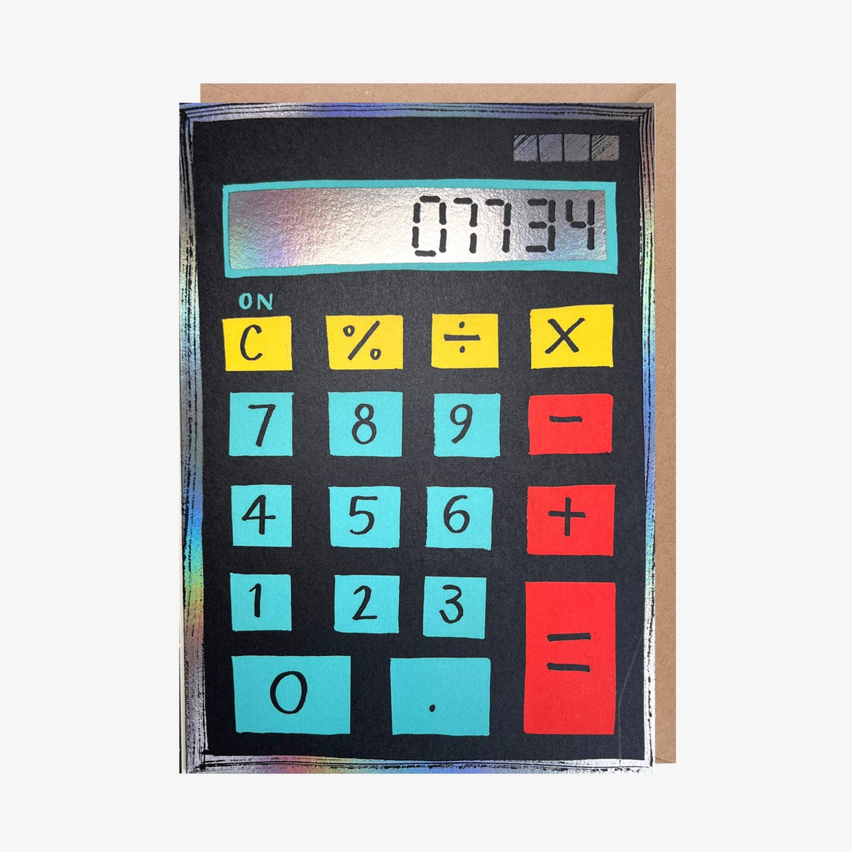15+ Hello On Calculator Greeting Card - "Hello" Calculator (Foil Finish) – Midlands Arts Centre