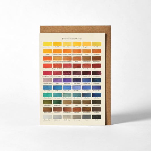 Greetings Card - Nomenclature of Colors