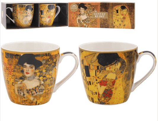 Gustav Klimt Breakfast Mugs (Set of 2)