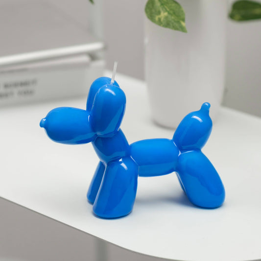 Helio Ferretti Balloon Dog Candle Electric Blue Candle