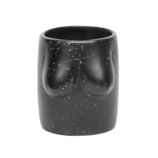 Helio Ferretti Body Shapes Boobs Flower Vase - Black