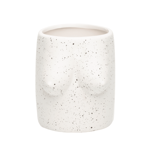 Helio Ferretti Body Shapes Boobs Flower Vase - White 19cm