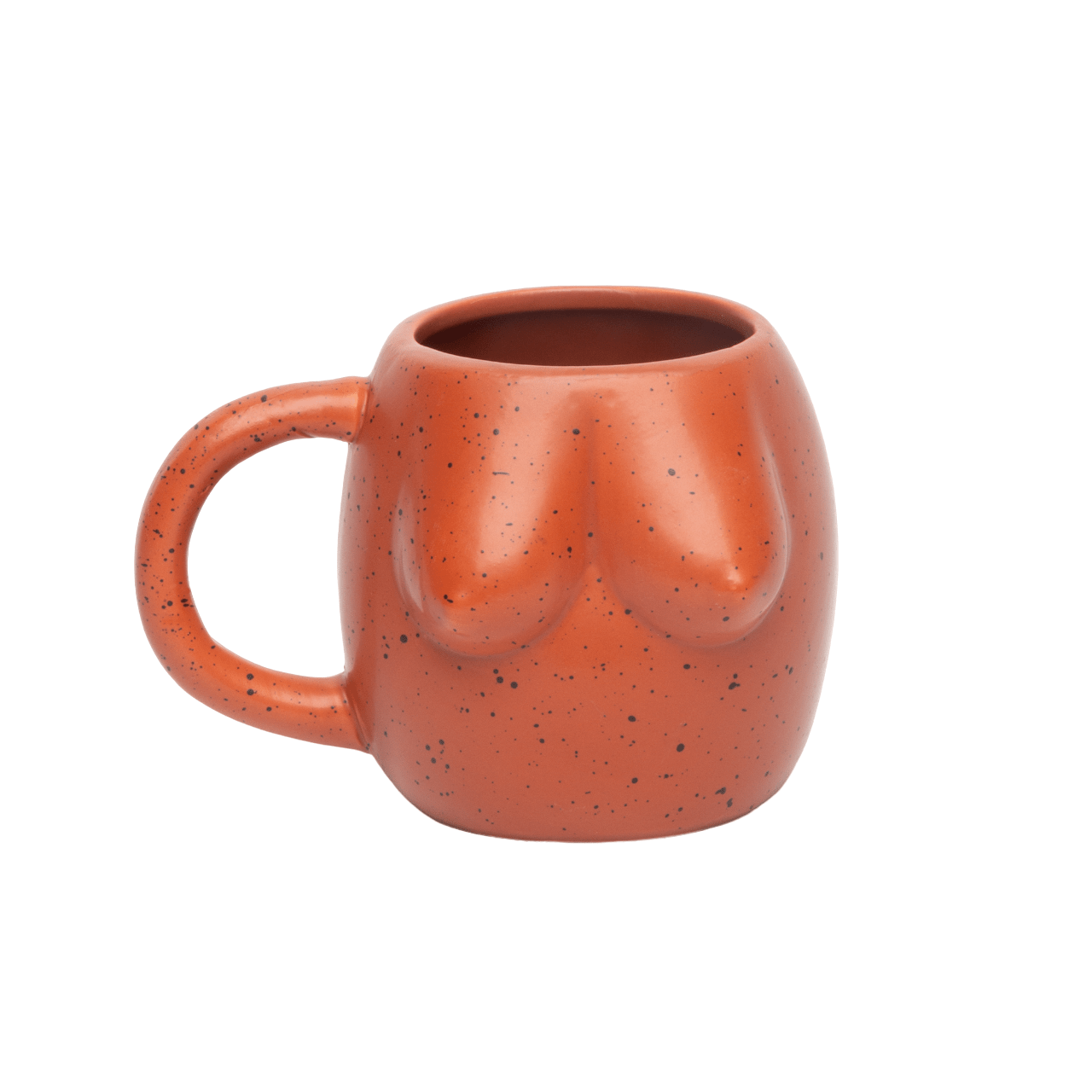 Helio Ferretti Body Shapes Boobs Round Mug - Terracotta